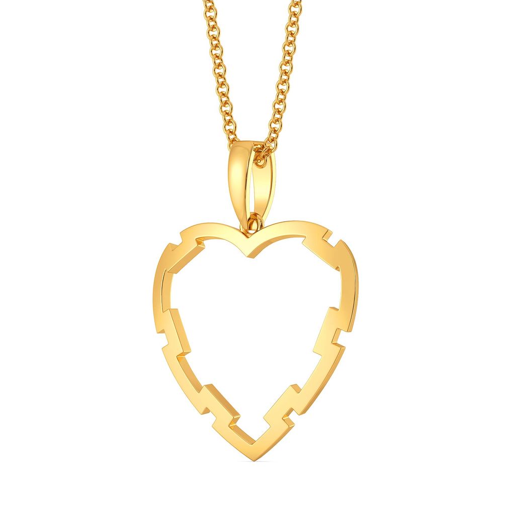 Fantasy Heart Gold Pendants