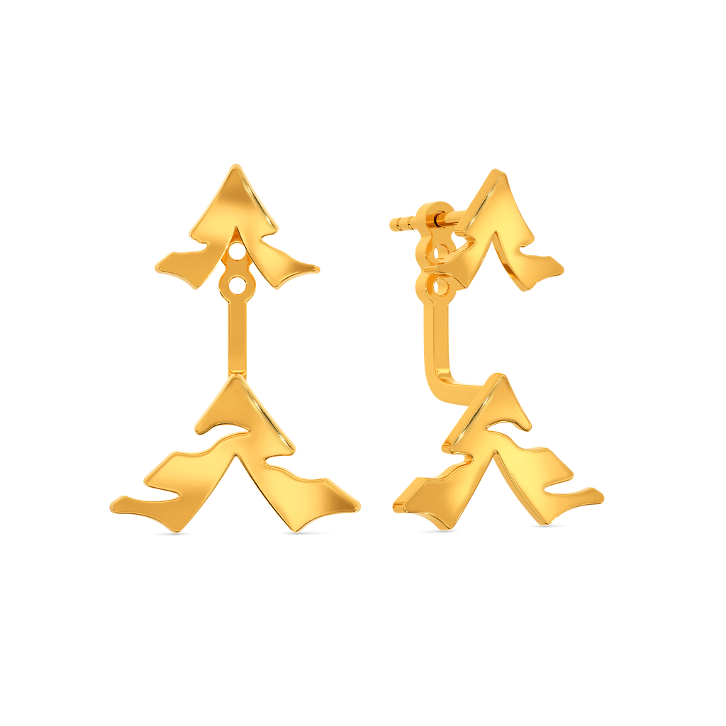 Strikingly Gold Earrings