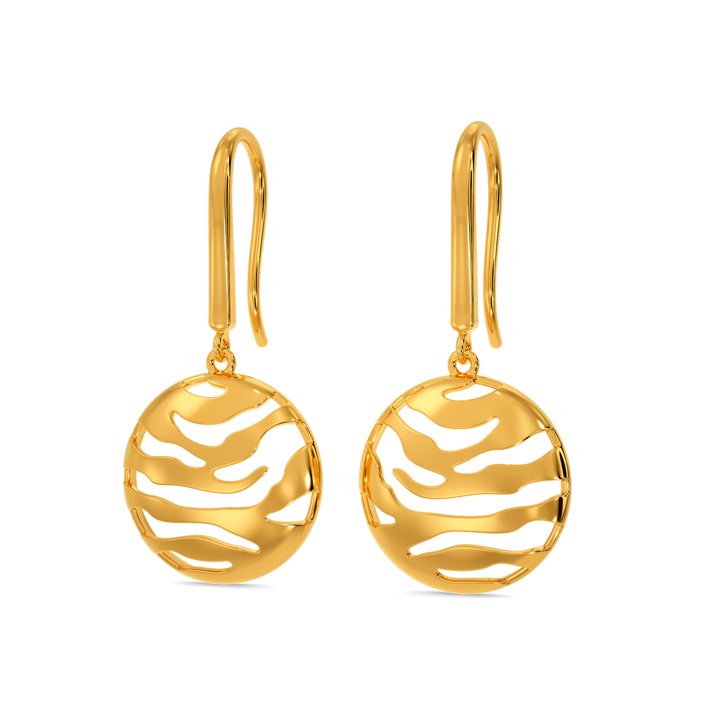 Power Drama Gold Earrings
