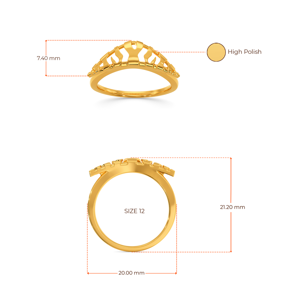 Sign Of Power Gold Rings image
