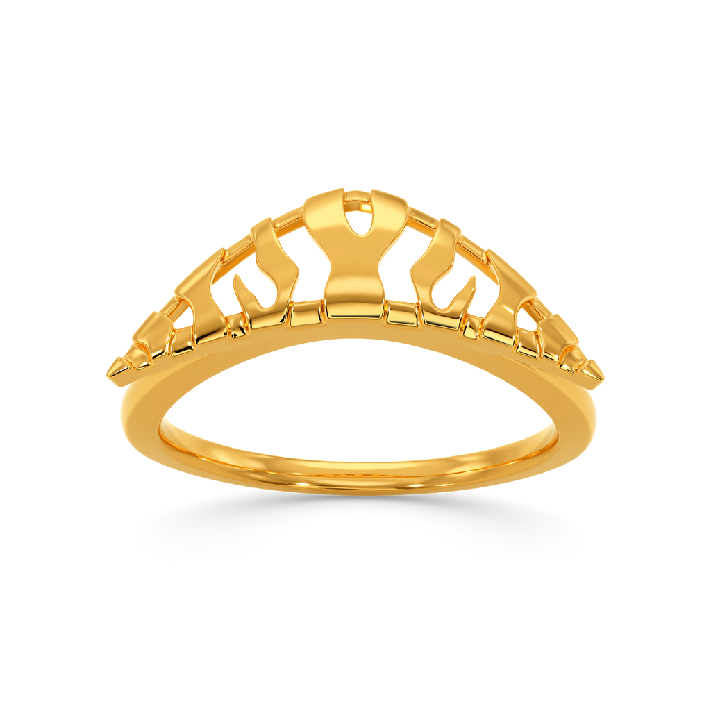 Sign Of Power Gold Rings alternate view 3