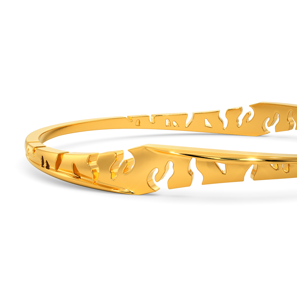 Zebra Zeal Gold Bangles