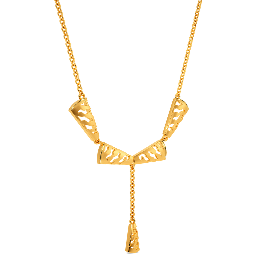 Perfectly Striped Gold Necklaces