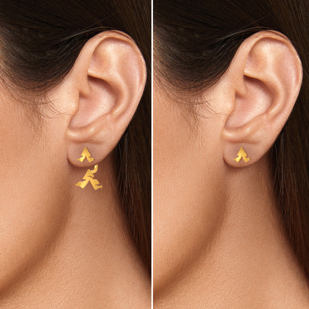 Strikingly Gold Earrings