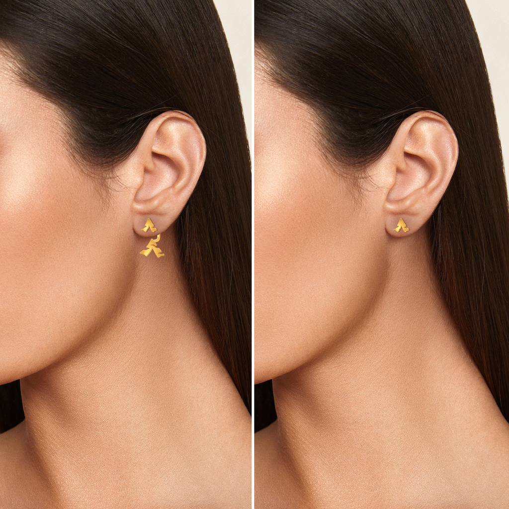Strikingly Gold Earrings