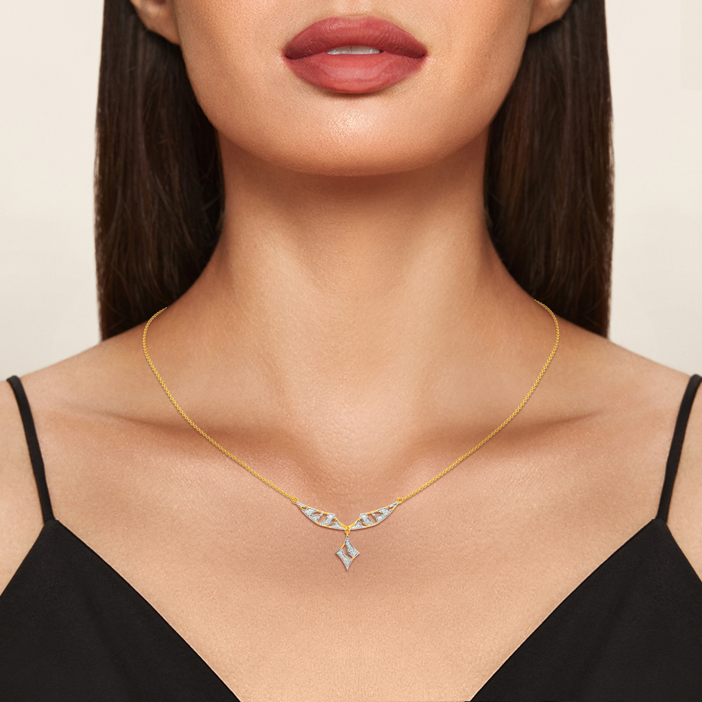 Power Mesh Diamond Necklaces