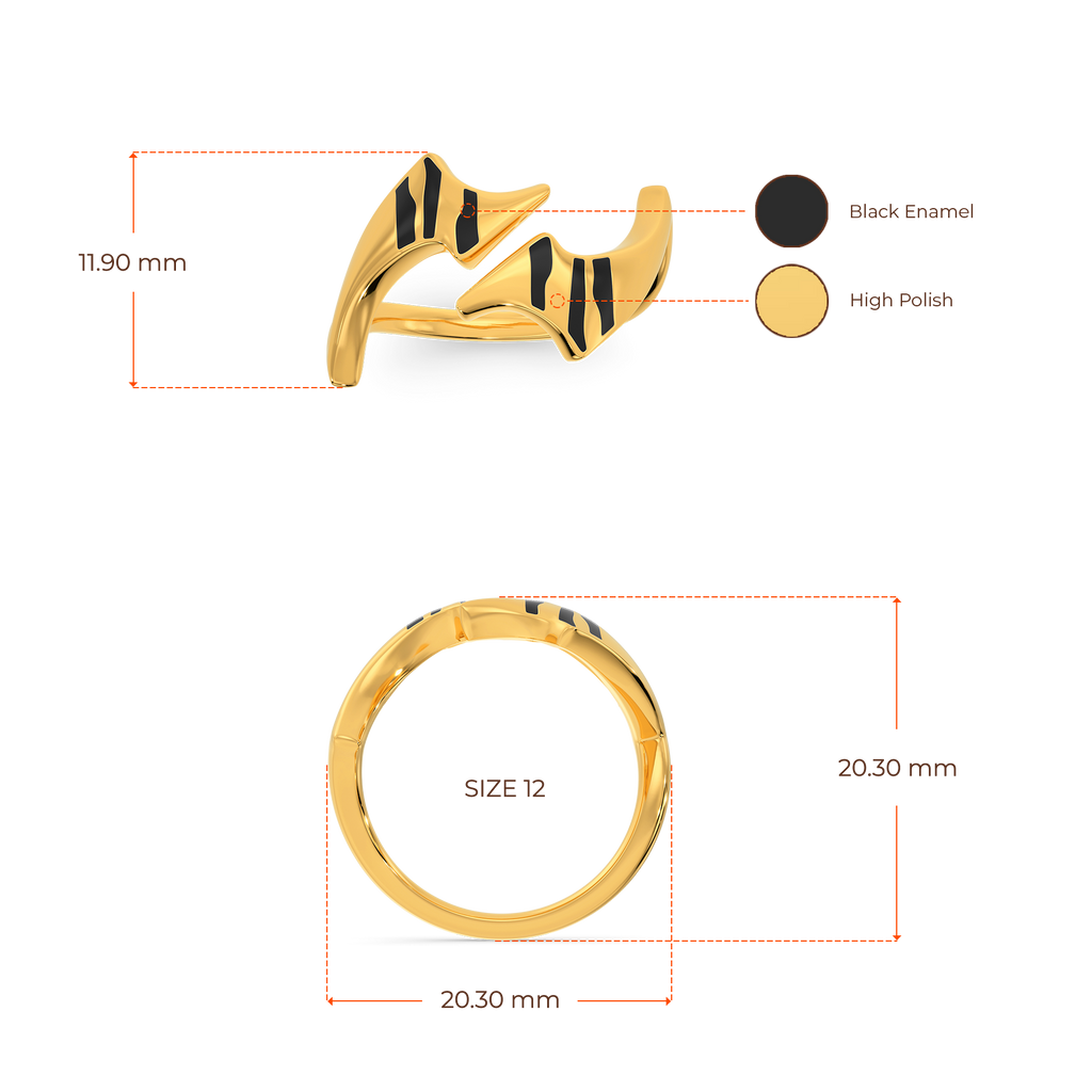 Touch Of Wildness Gold Rings image