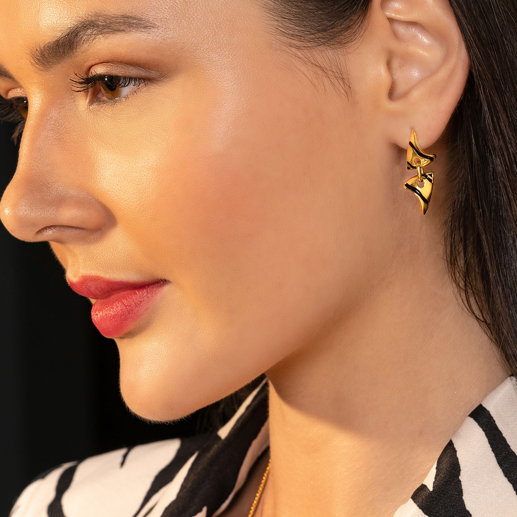 Your Fierce Side Gold Earrings