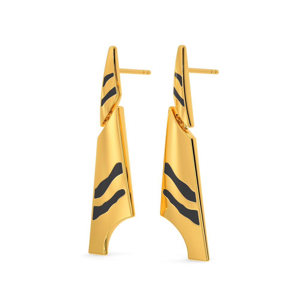 Wild Siberian Soul Gold Earrings