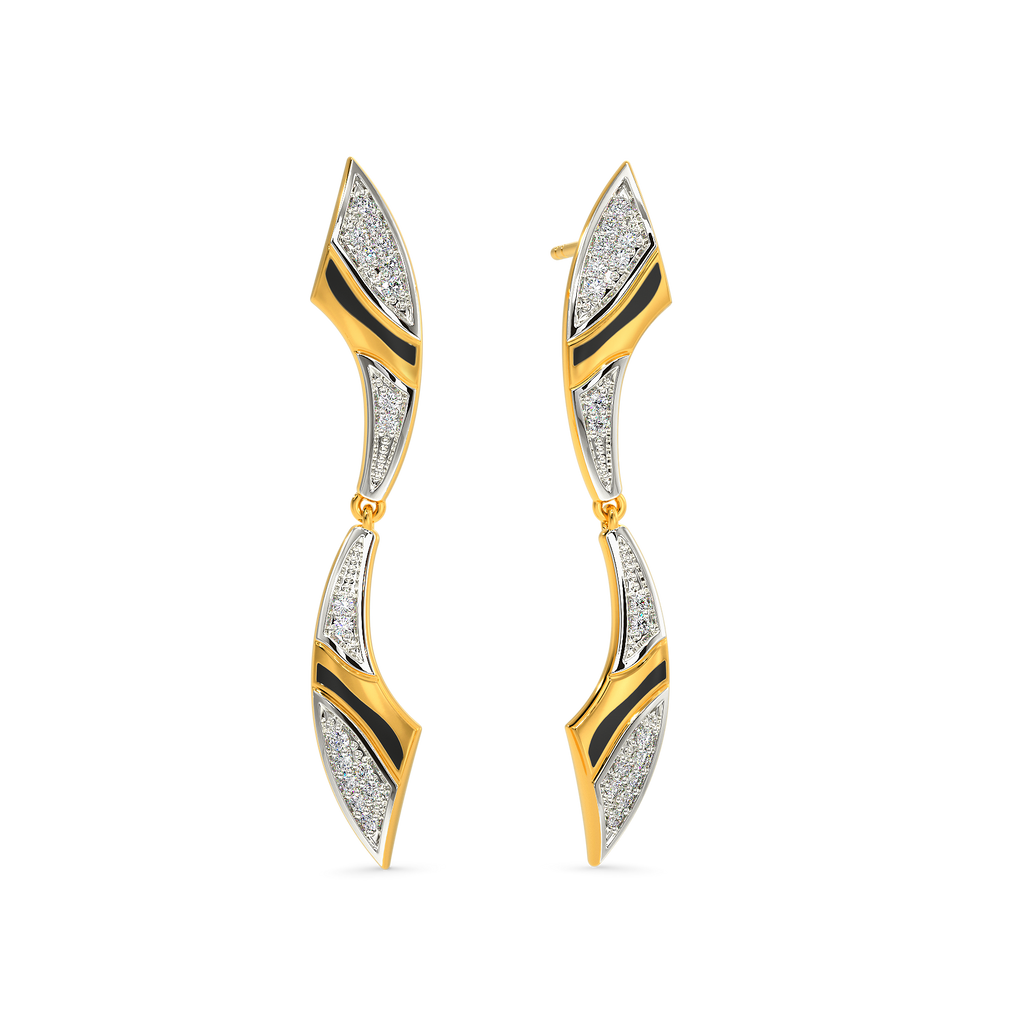 Tigress Muzzle Diamond Earrings