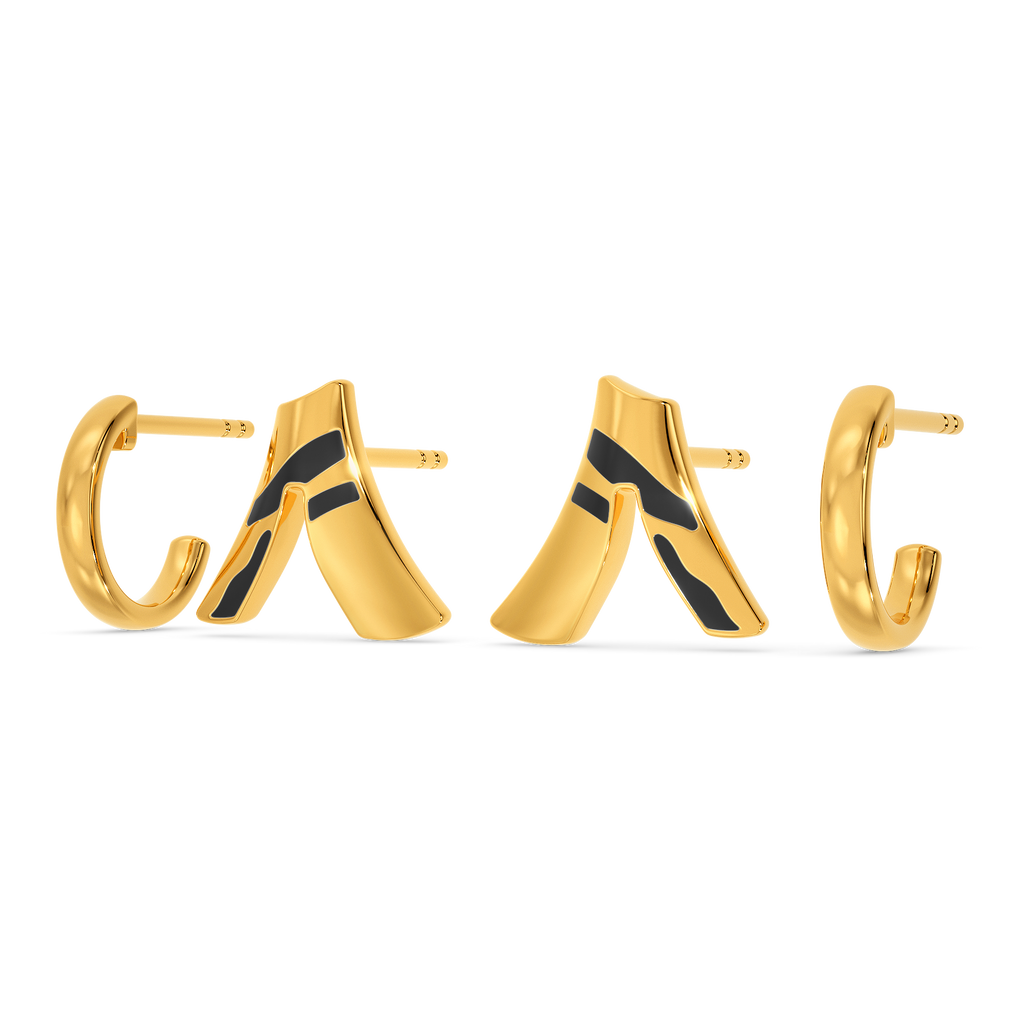 Call Of The Wild Gold Earrings