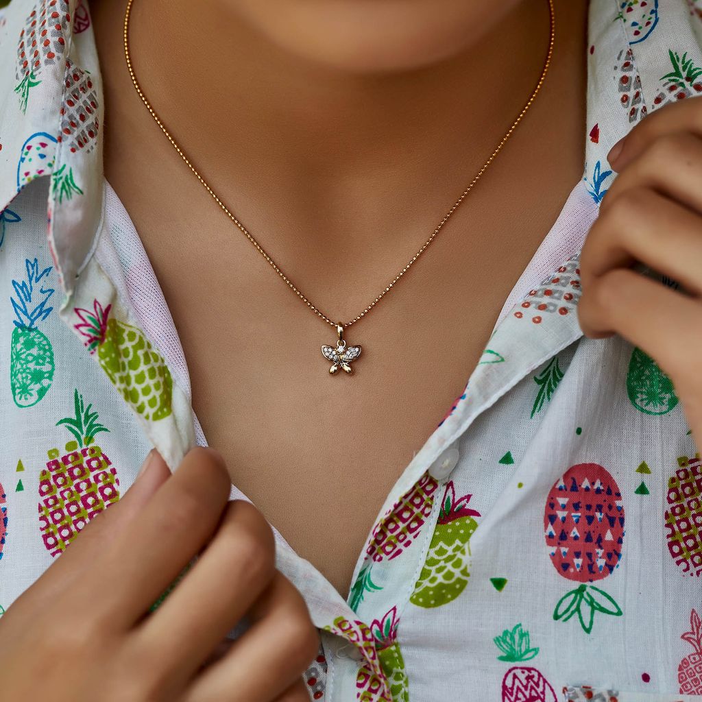 Wings of Glitter Diamond Pendants