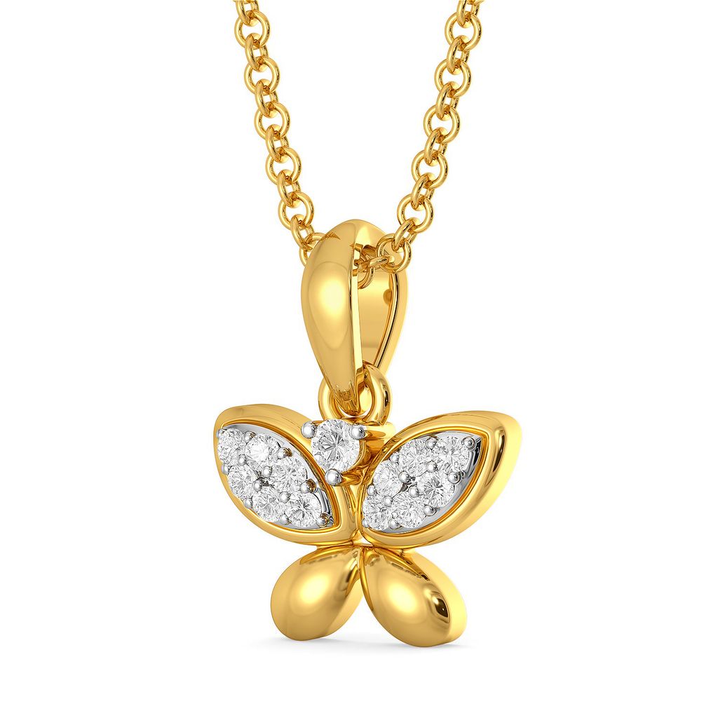 Wings of Glitter Diamond Pendants
