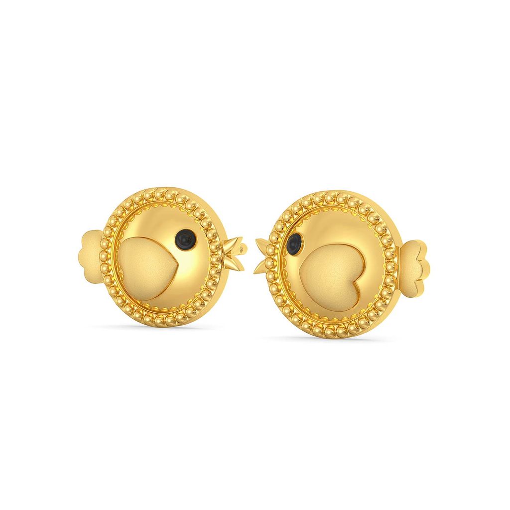 Bright Flight Gold Earrings