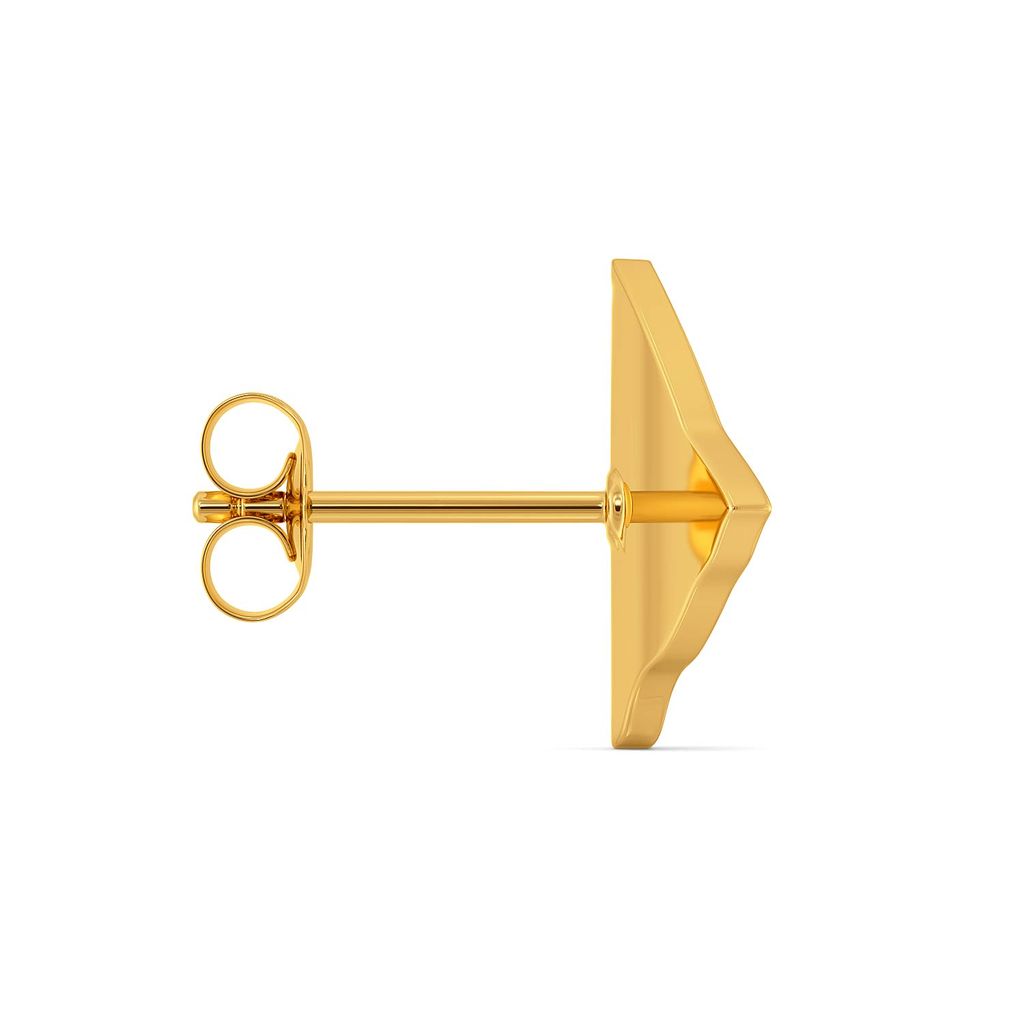 Stripe Type Gold Earrings