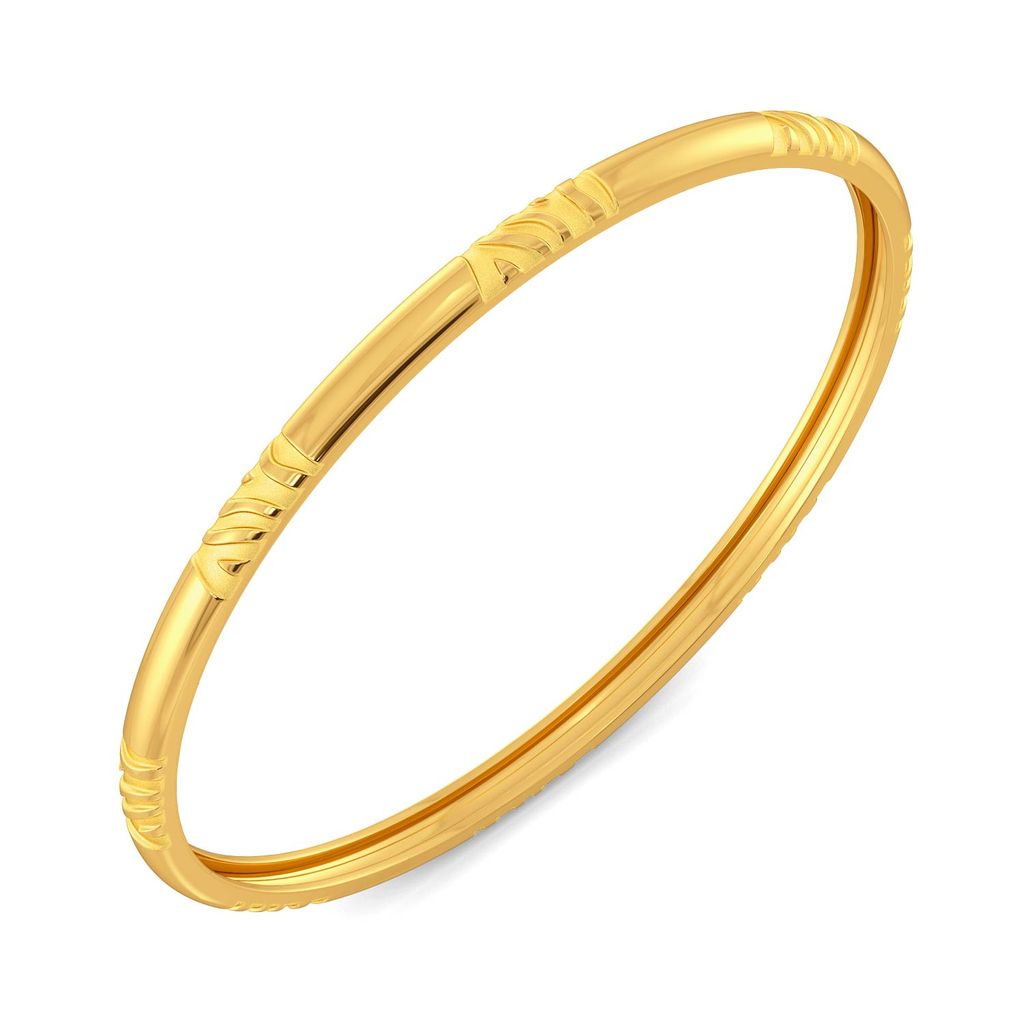 Stripe Kingdom Gold Bangles