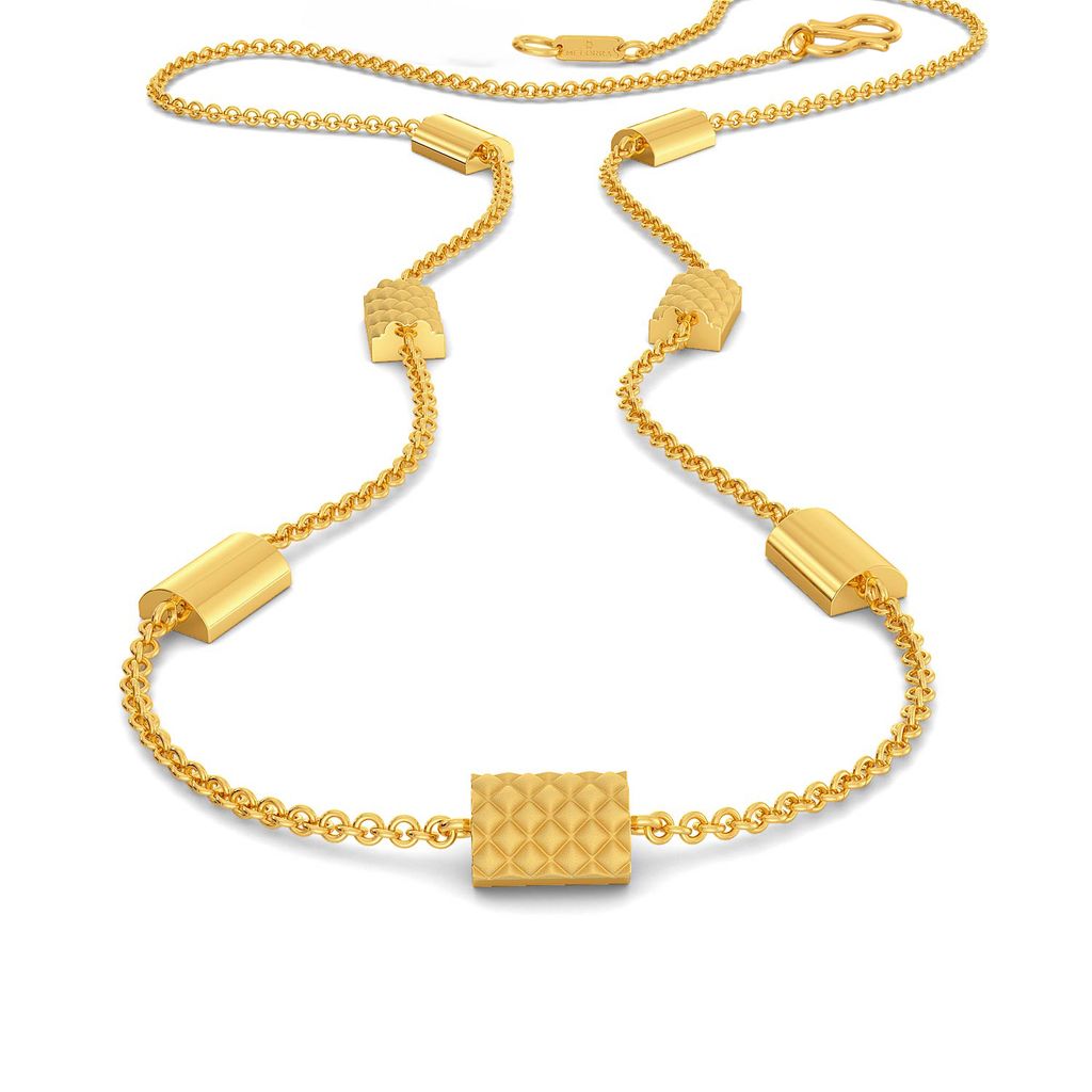 The Mamba Maze Gold Necklaces