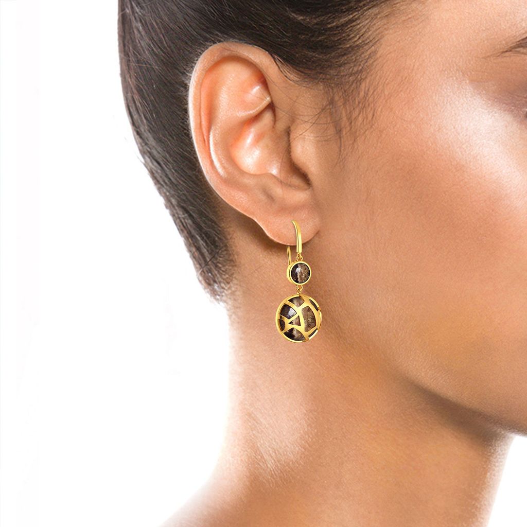 Pied Viper Gemstone Earrings