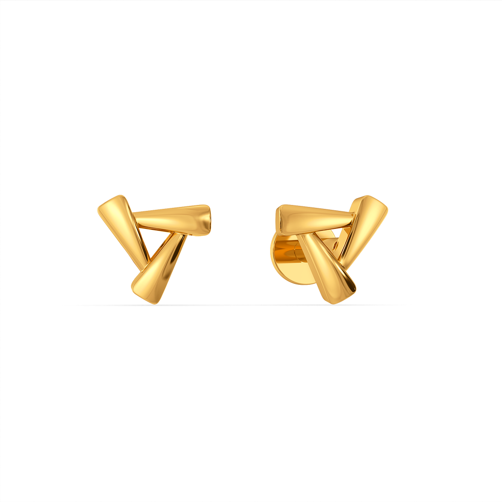 Trio Gleam Gold Earrings