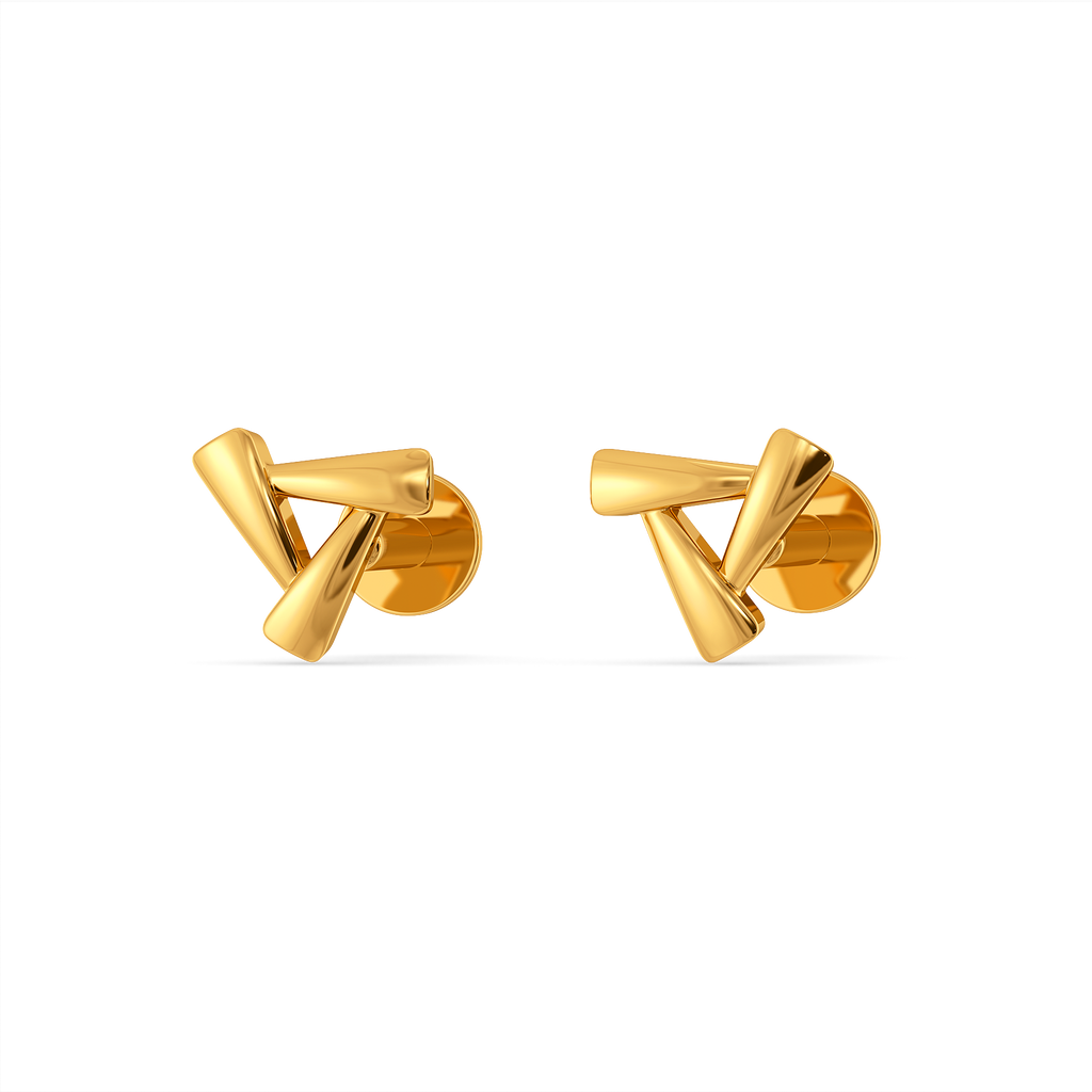 Trio Gleam Gold Earrings