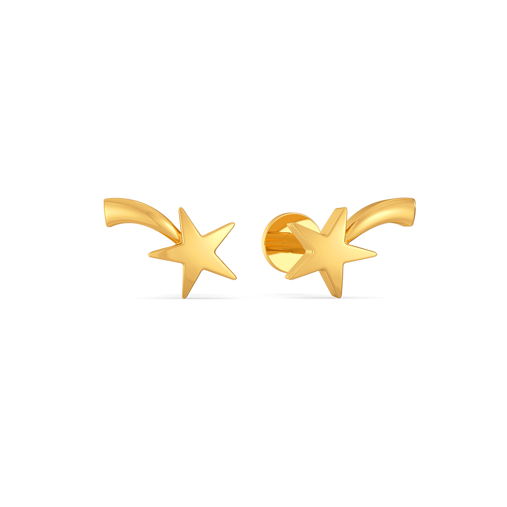 Steller Whisper Gold Earrings
