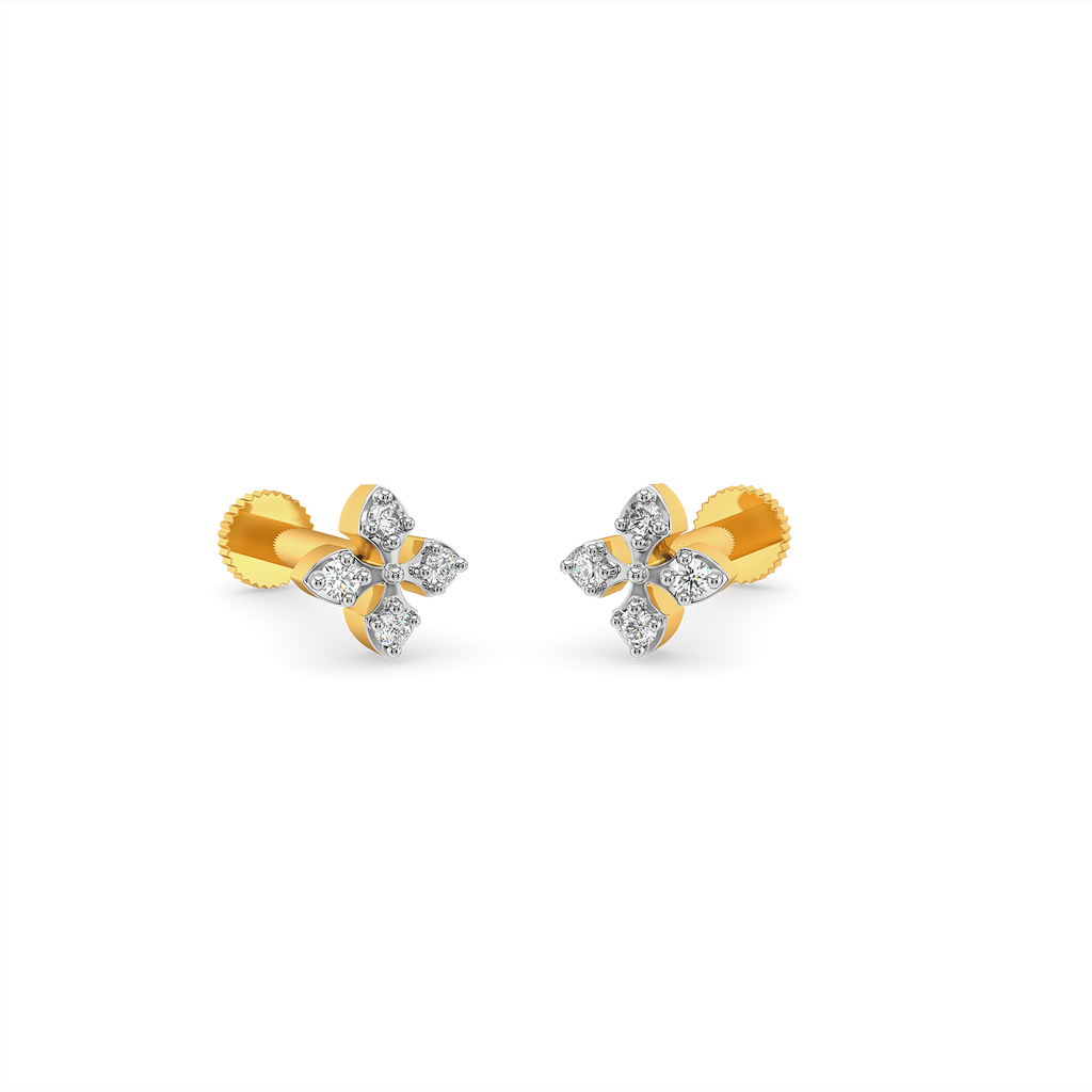 Floral Bloom Diamond Earrings