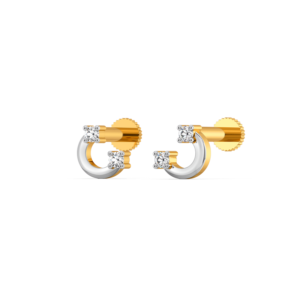 Glow Curve Diamond Earrings