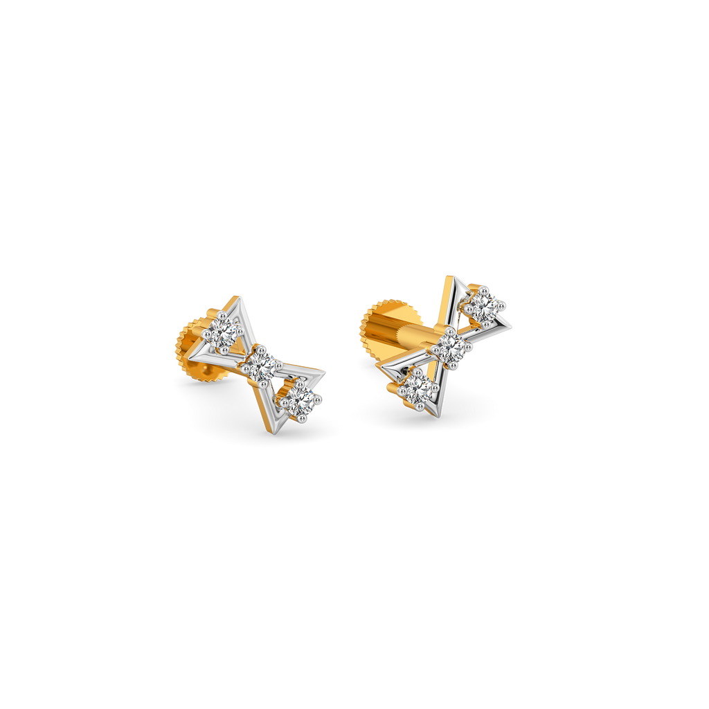 Twilight Bow Diamond Earrings