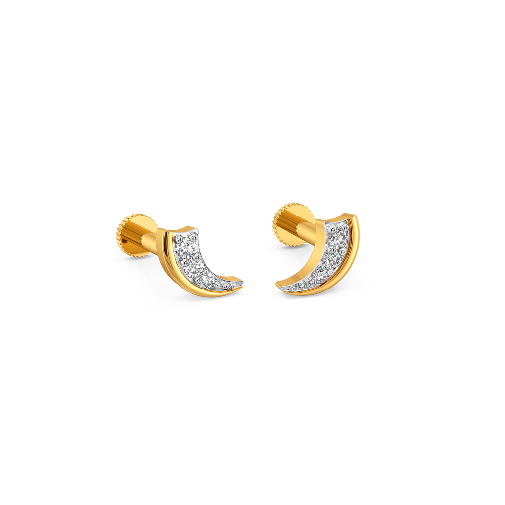 Tusk Flame Diamond Earrings