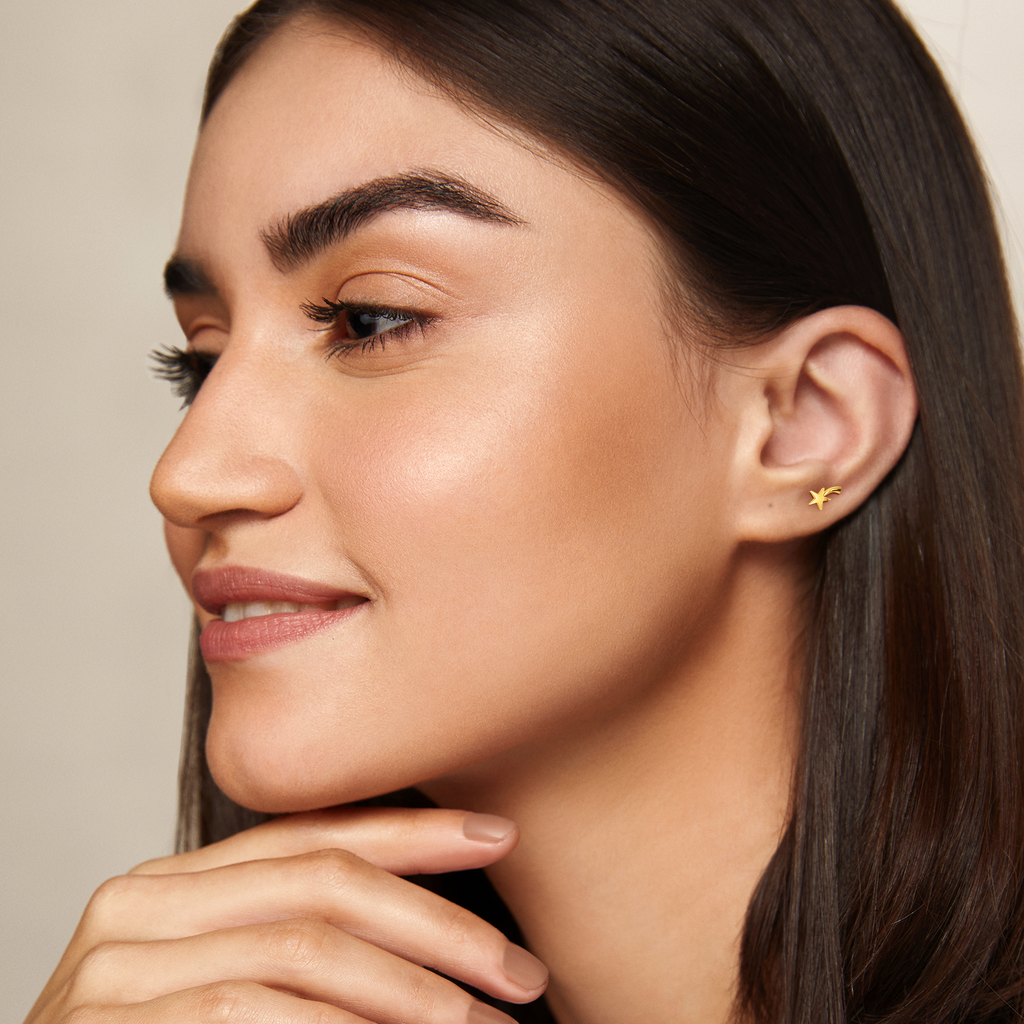 Steller Whisper Gold Earrings
