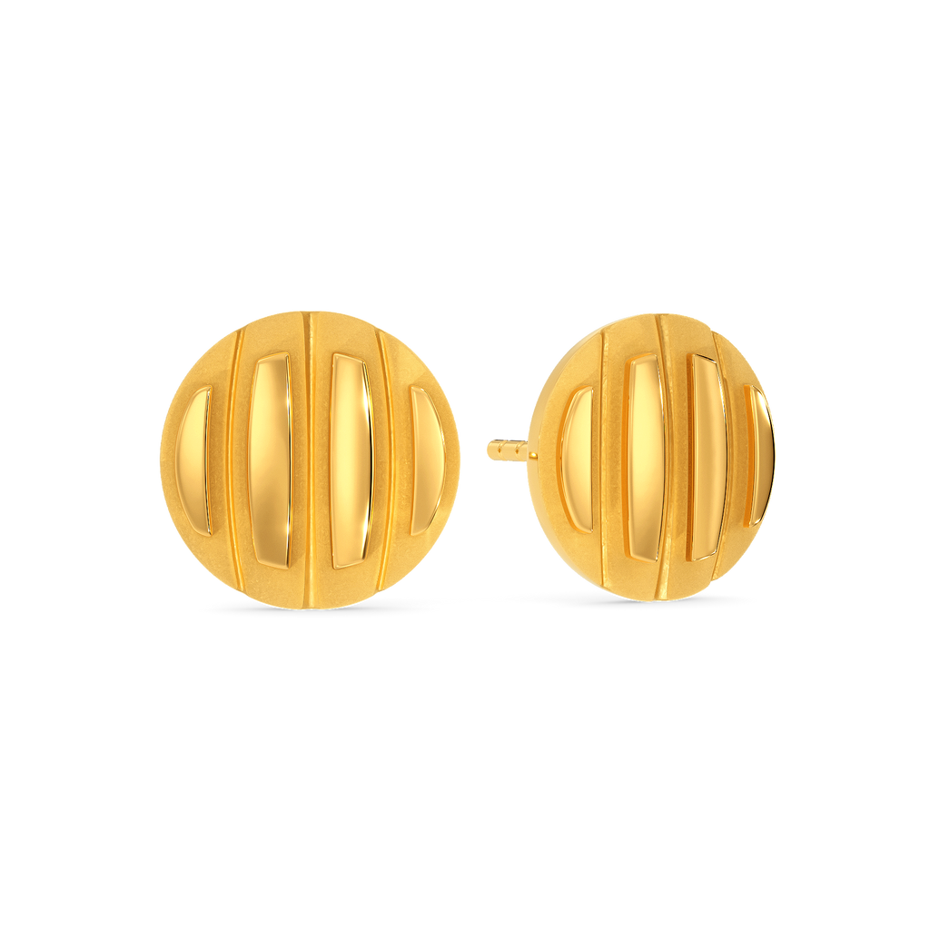 Armored Knight Gold Earrings