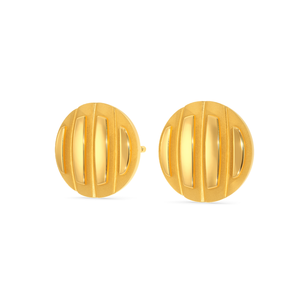 Armored Knight Gold Earrings