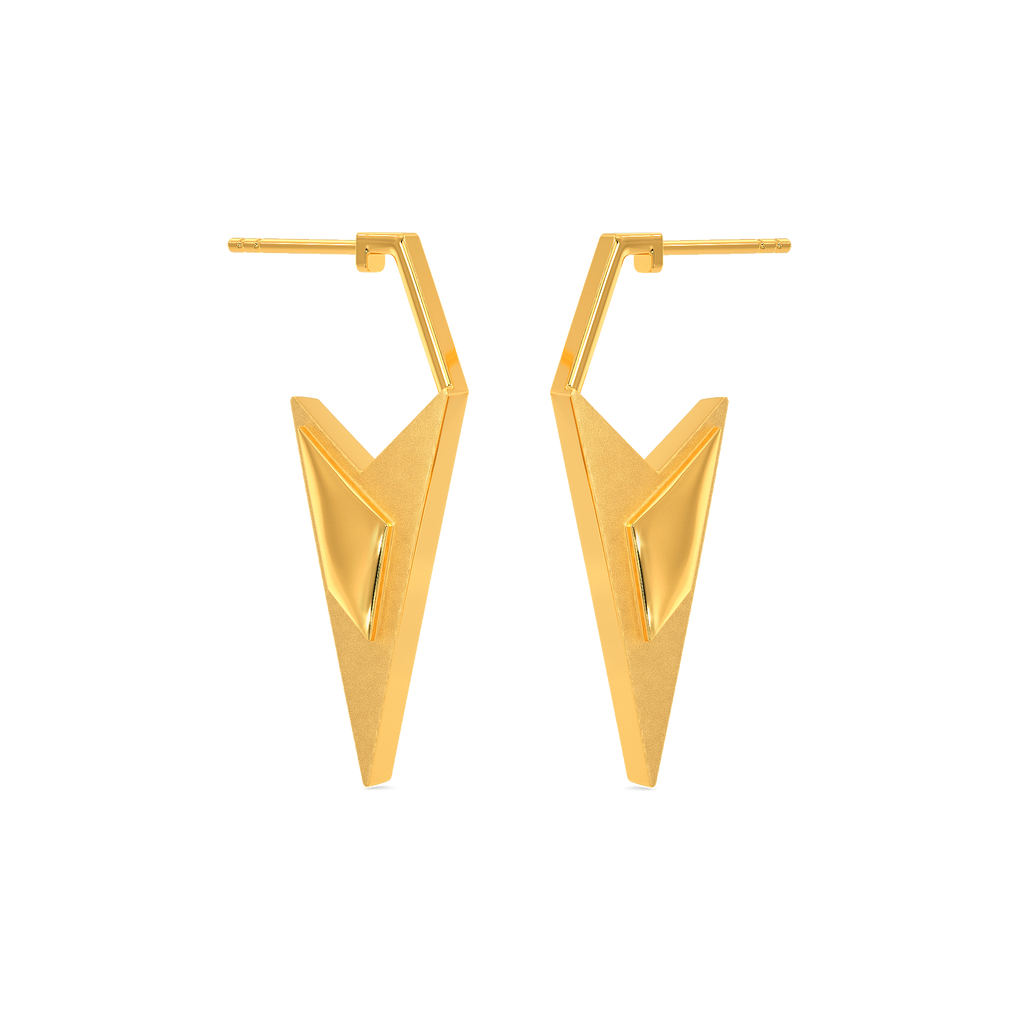 Armor Up Gold Earrings
