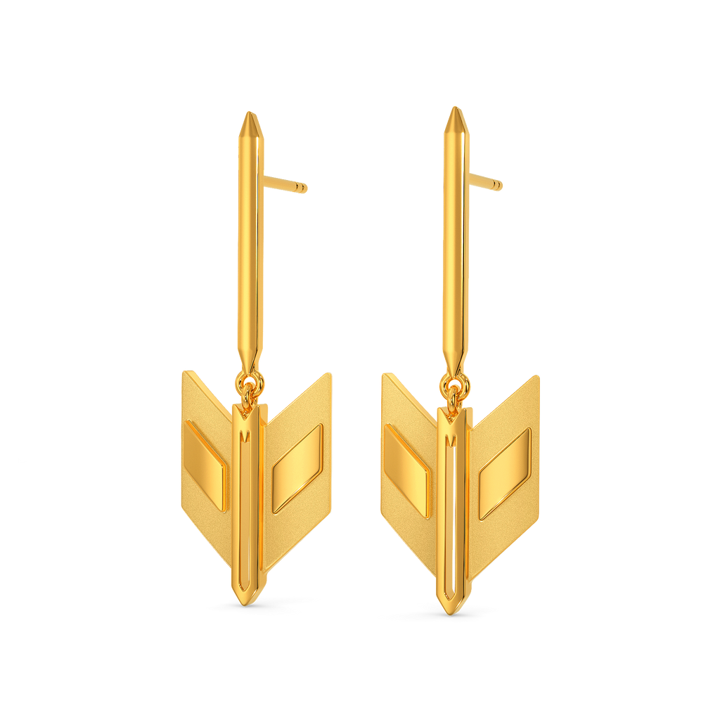 Put On Your Armor Gold Earrings