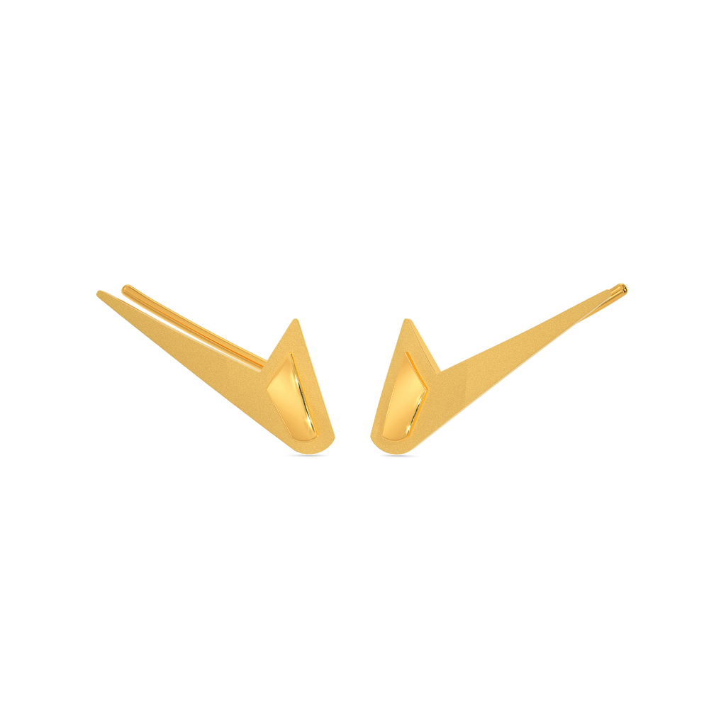Touch Of Boldness Gold Earrings