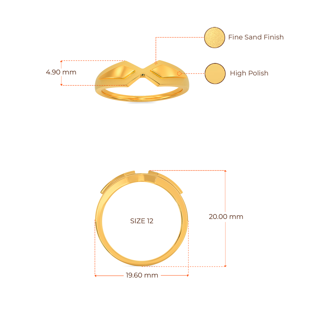 Touch Of Boldness Gold Rings image