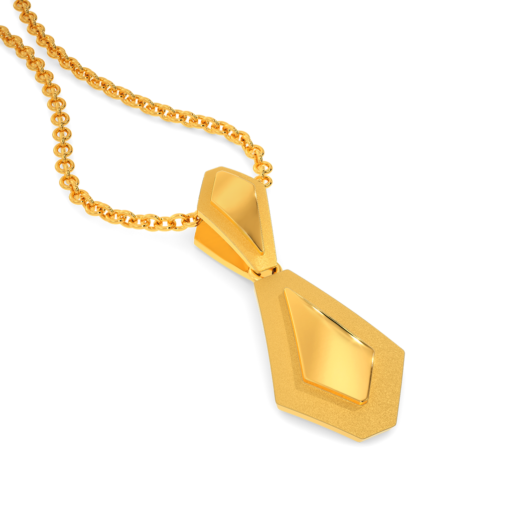 Touch Of Boldness Gold Pendants