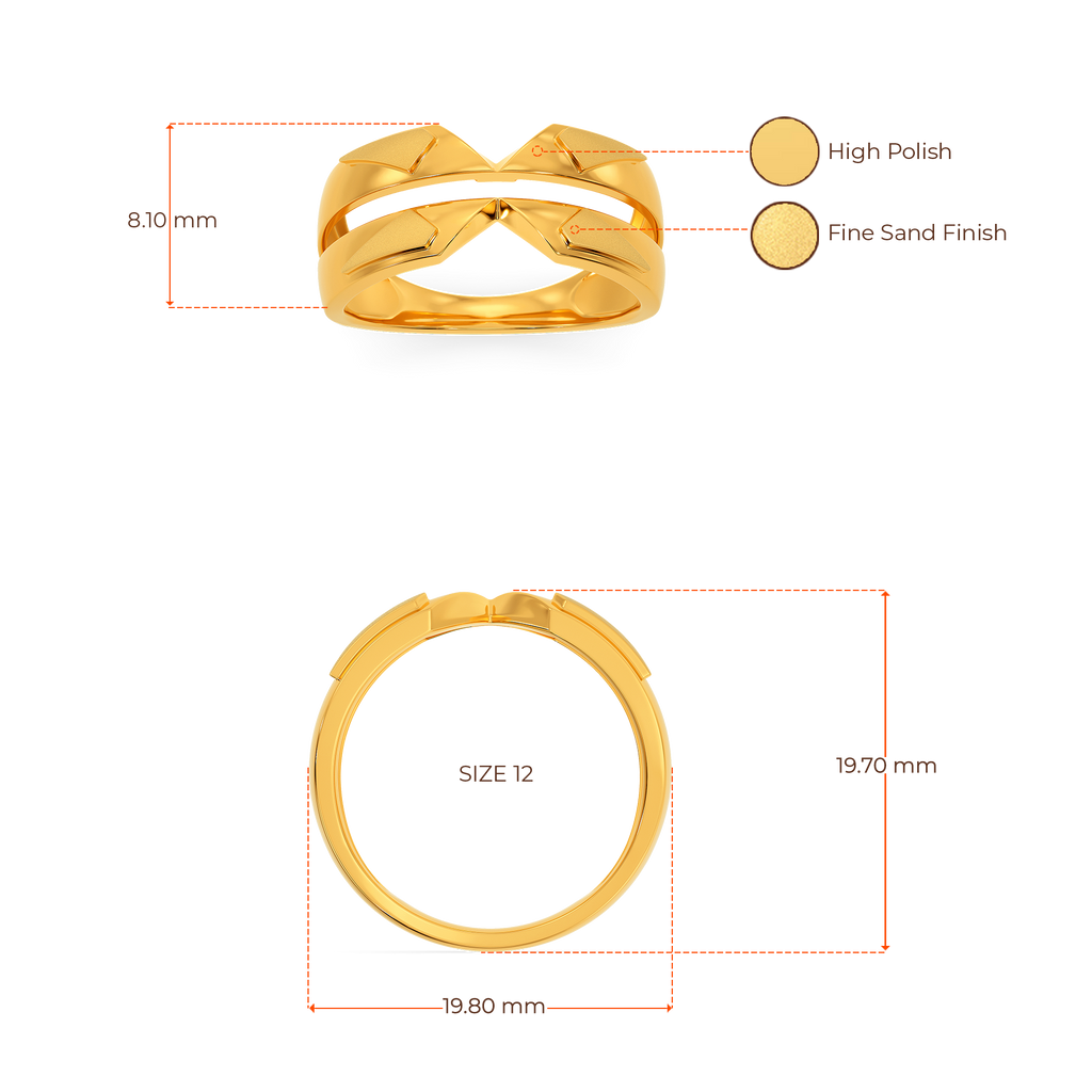 Shield Up Gold Rings image
