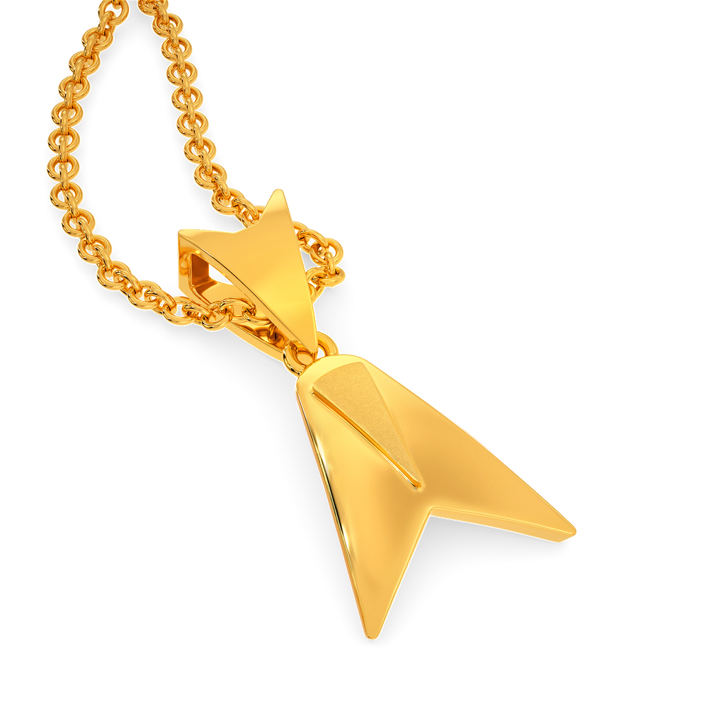 Shield Up Gold Pendants