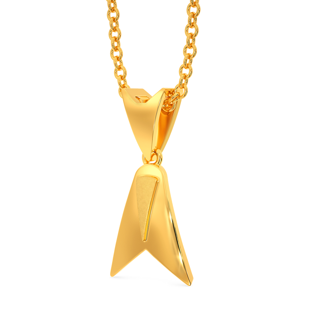 Shield Up Gold Pendants