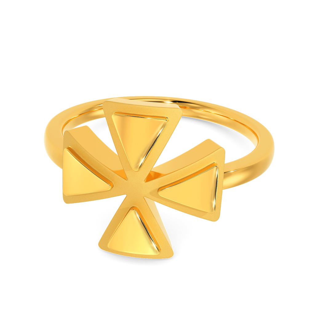 Edgy Power Gold Rings alternate view 2