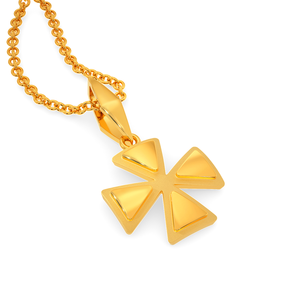 Edgy Power Gold Pendants