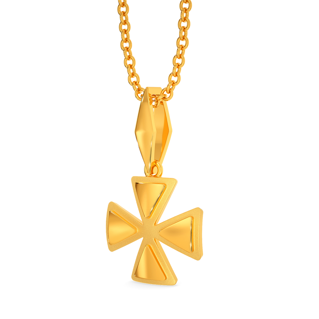 Edgy Power Gold Pendants