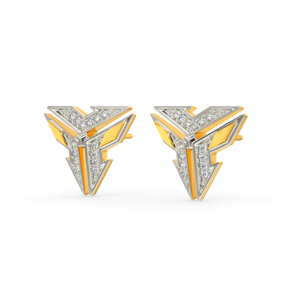 Armor Bling Diamond Earrings