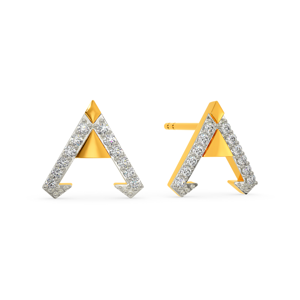 Armor Twist Diamond Earrings