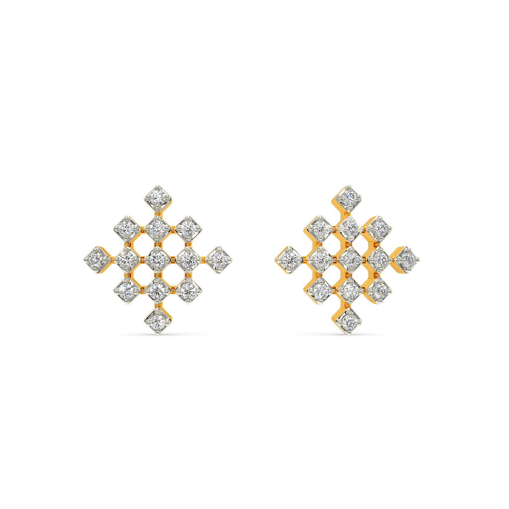 Tartan Obsessed Diamond Earrings