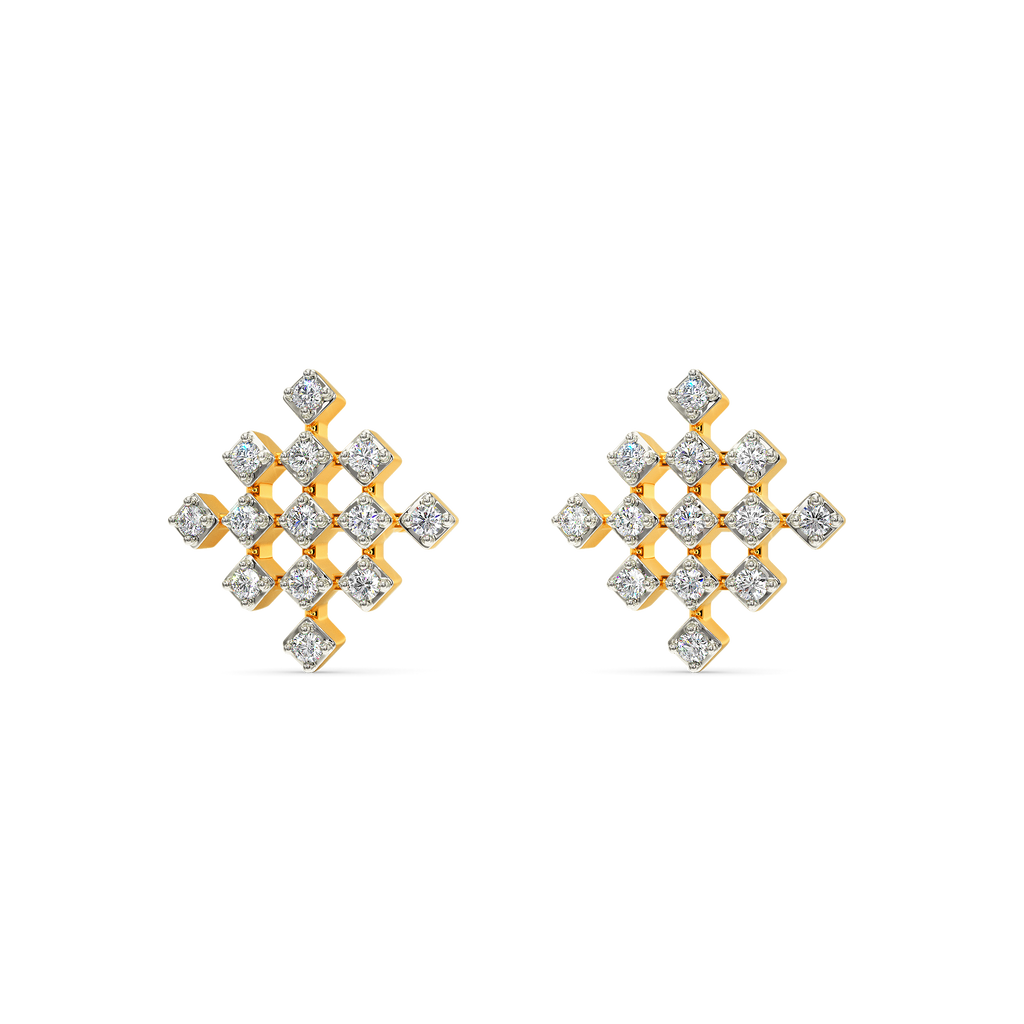 Tartan Obsessed Diamond Earrings