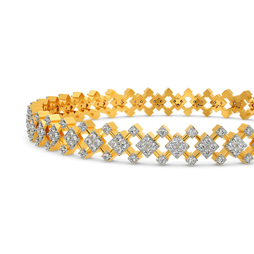 Tartan Glow Diamond Bangles