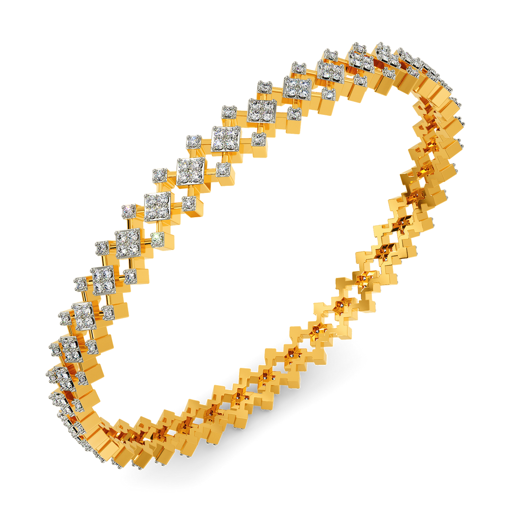 Tartan Glow Diamond Bangles