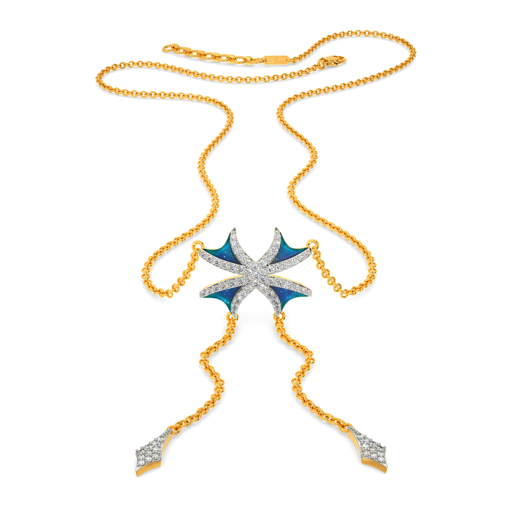 Dream In Blue Diamond Necklaces